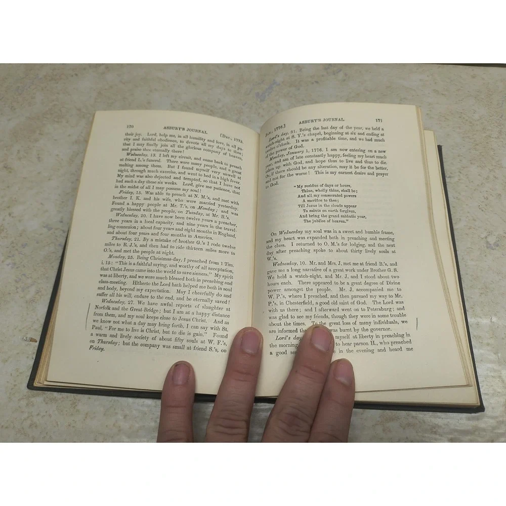 Journal Rev. Francis Asbury‎ Bishop Methodist Episcopal Church Vol I